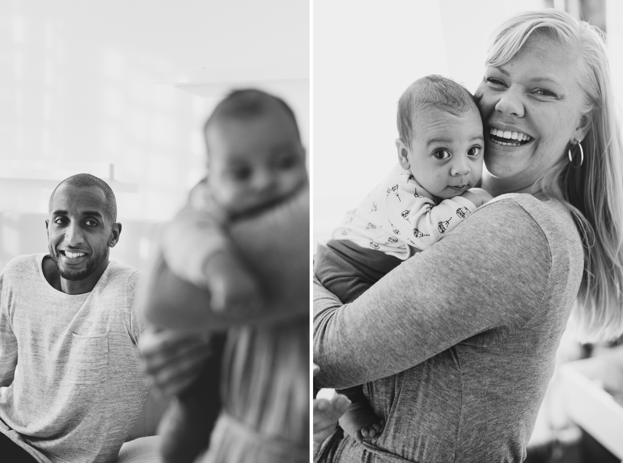 Bebisfotografering - Fotografering hemma hos en familj i Stockholm