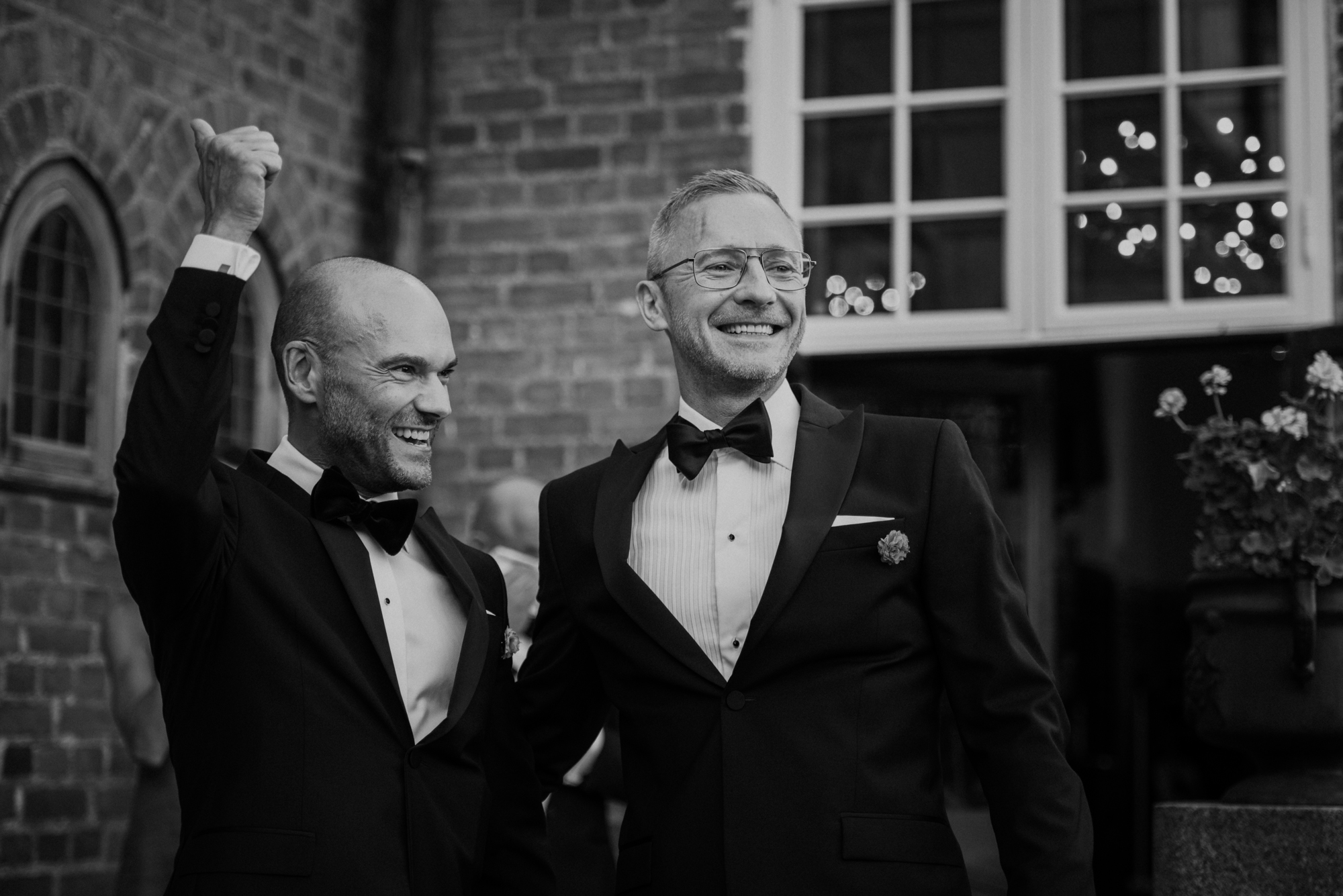 Pontus och Niklas höstbröllop på Villa Pauli i Djursholm