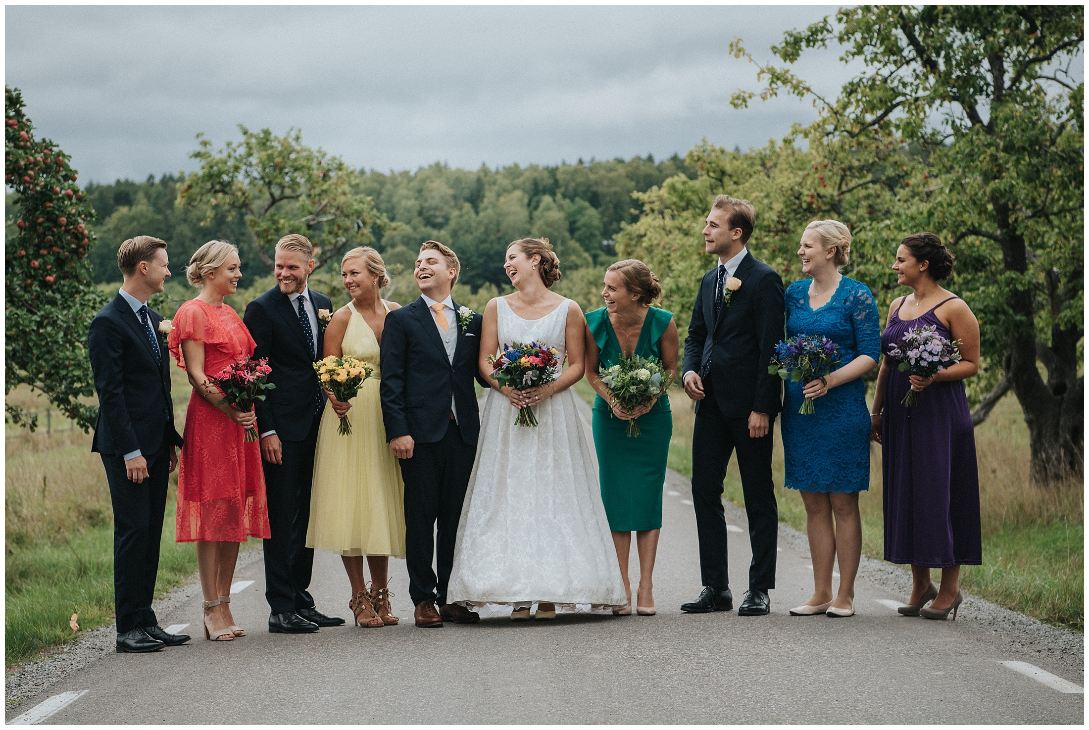 Martina och Johans bröllop på Ekerö och party vid Djurgården